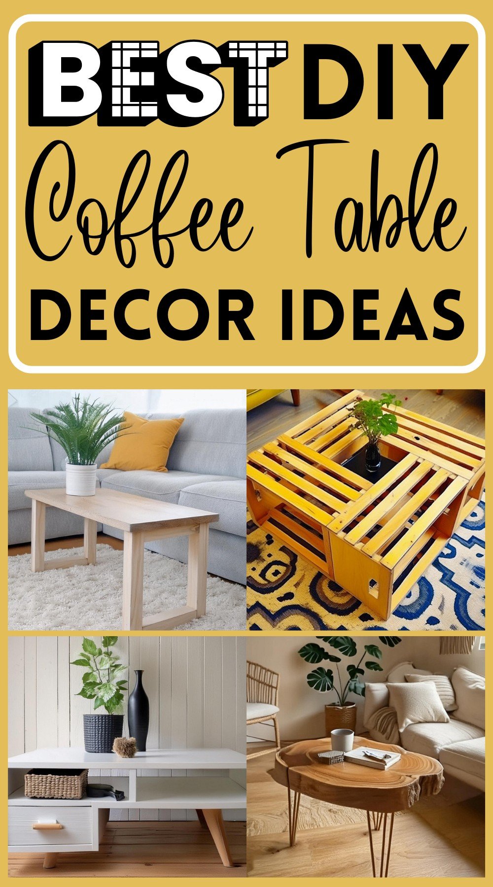 DIY Coffee Table Ideas 1