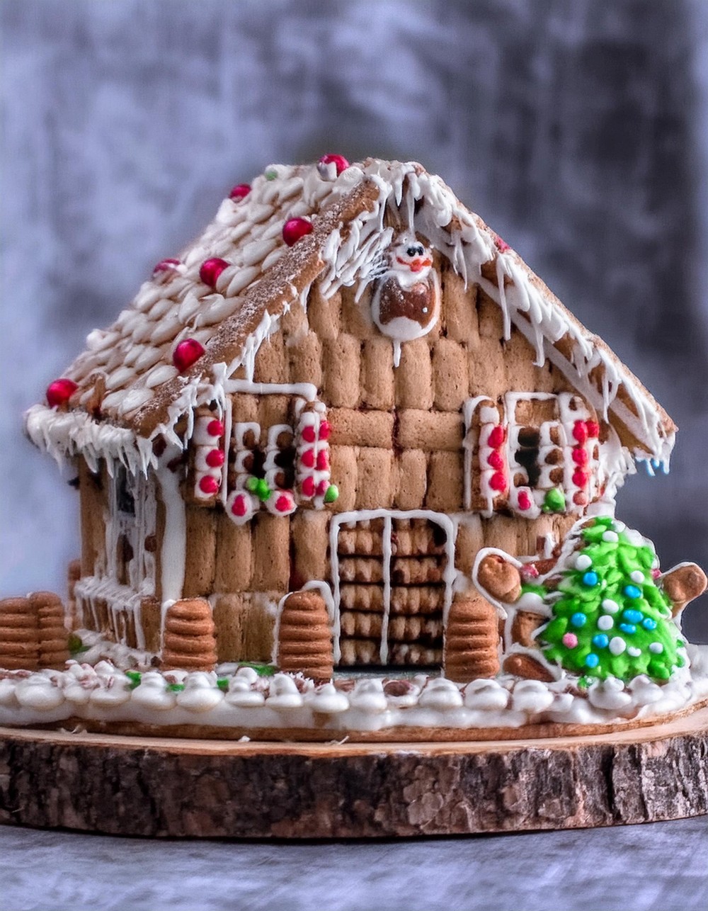Achieve a Rustic Gingerbread House Look with Almonds