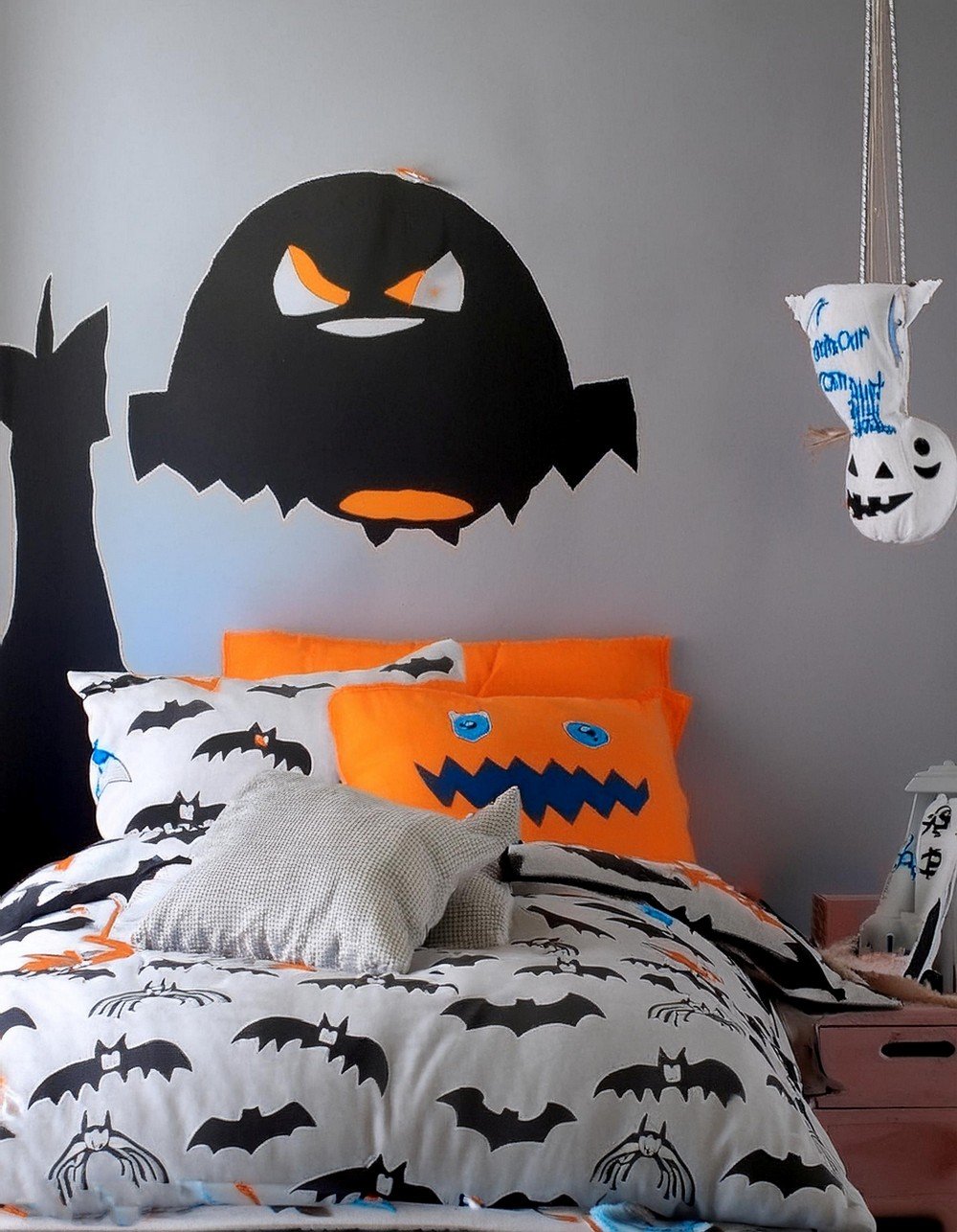 Add Spooky Atmosphere with Wall Decals and Small Vampires