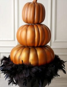 Be Bold and Creative with Stacked Pumpkin Topiary