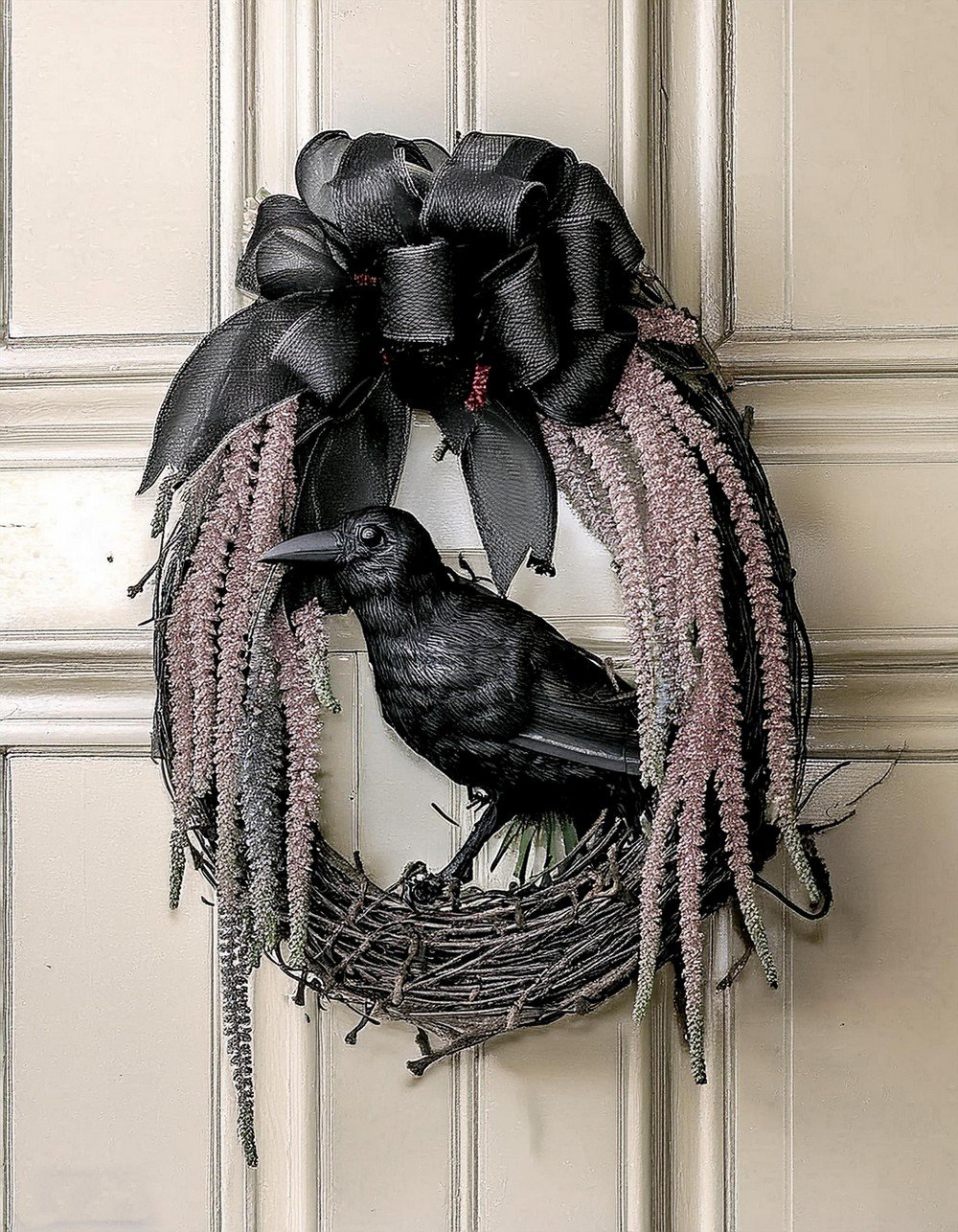 Bring Rustic Elegance with a Black Crow Wreath