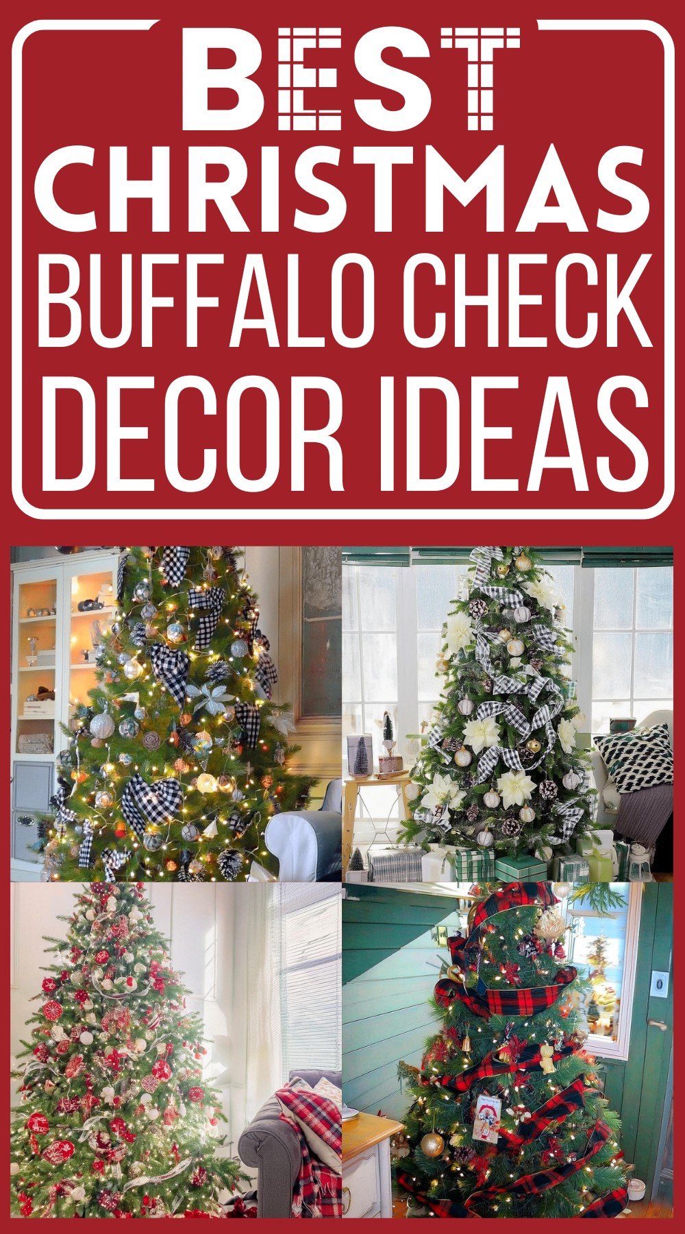 Buffalo Check Christmas Decor Ideas 1