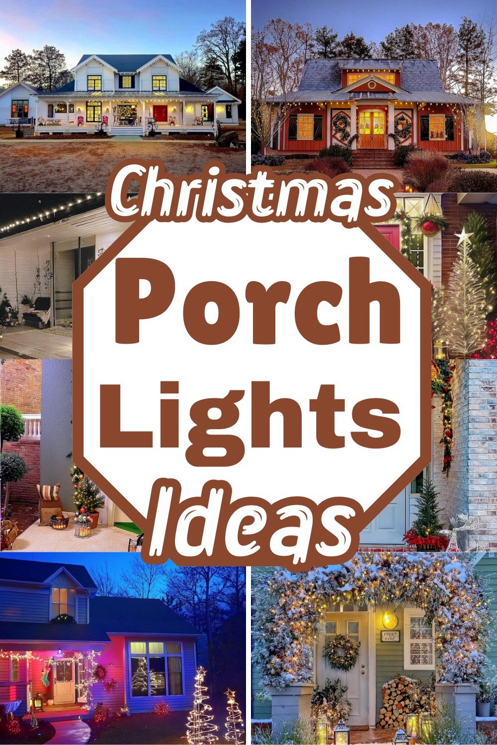 Christmas Porch Lights Ideas