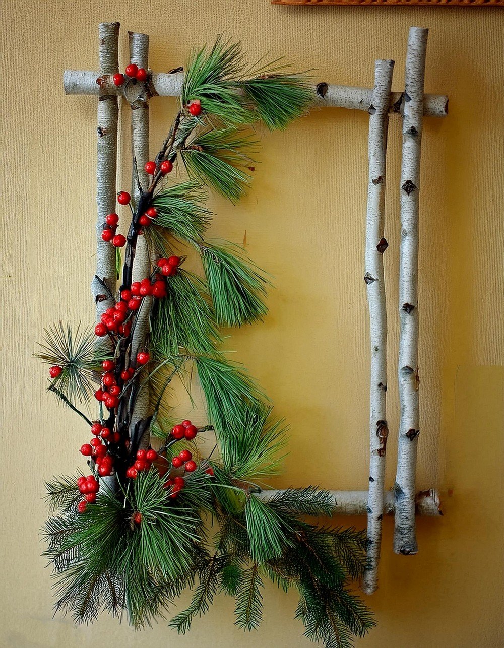 Create a Festive Statement with a DIY Birch Christmas Wreath