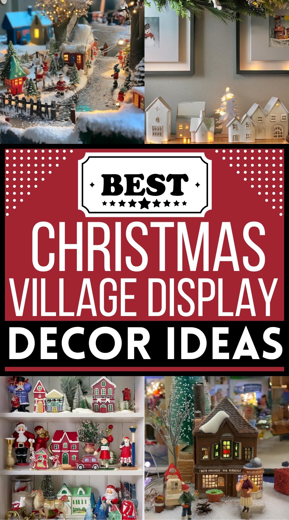 Easy Christmas Village Display Ideas 1