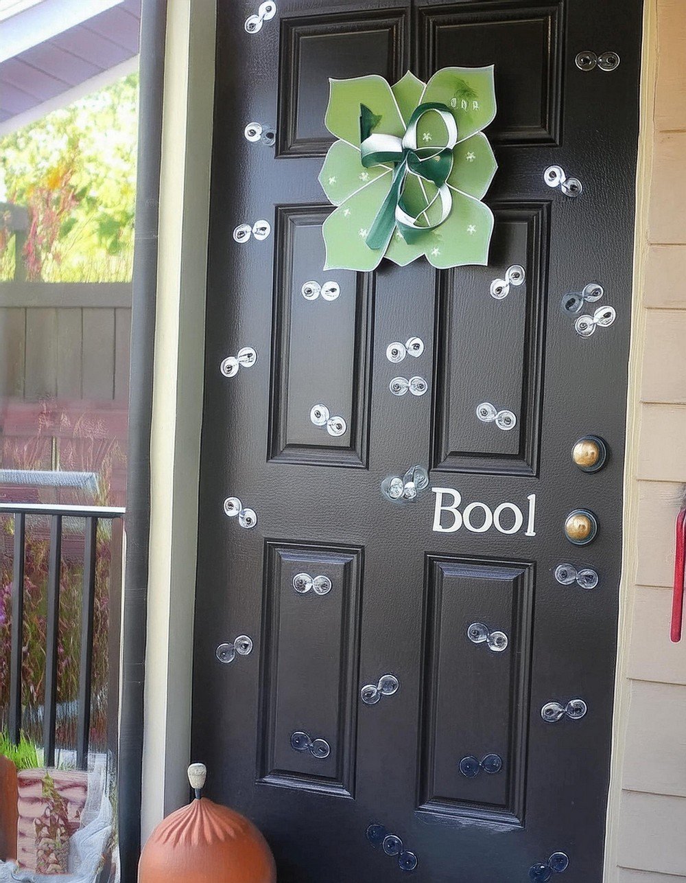 Front Door With Googly Eyes