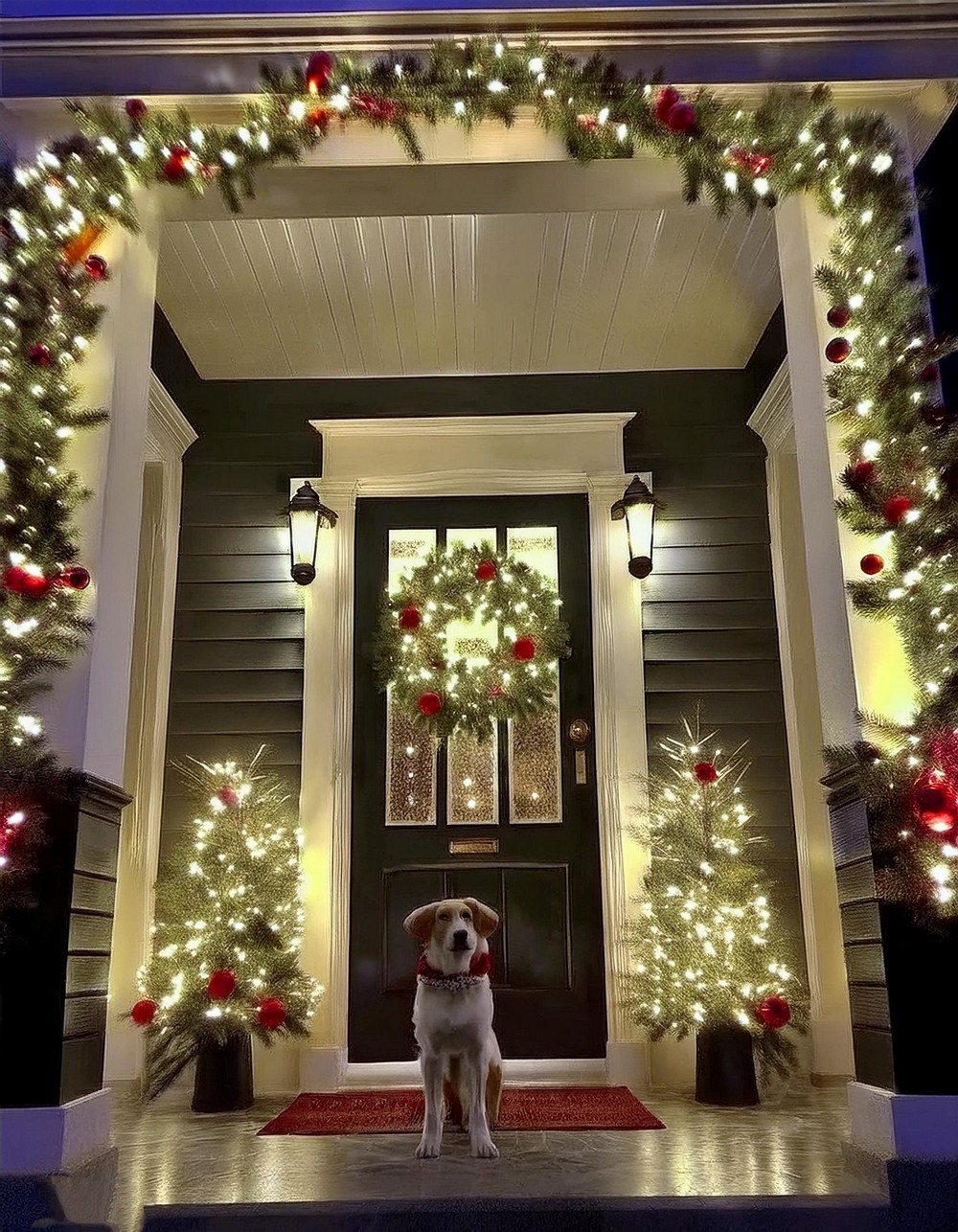 Give Your Porch an Enchanting Look with Christmas Lights