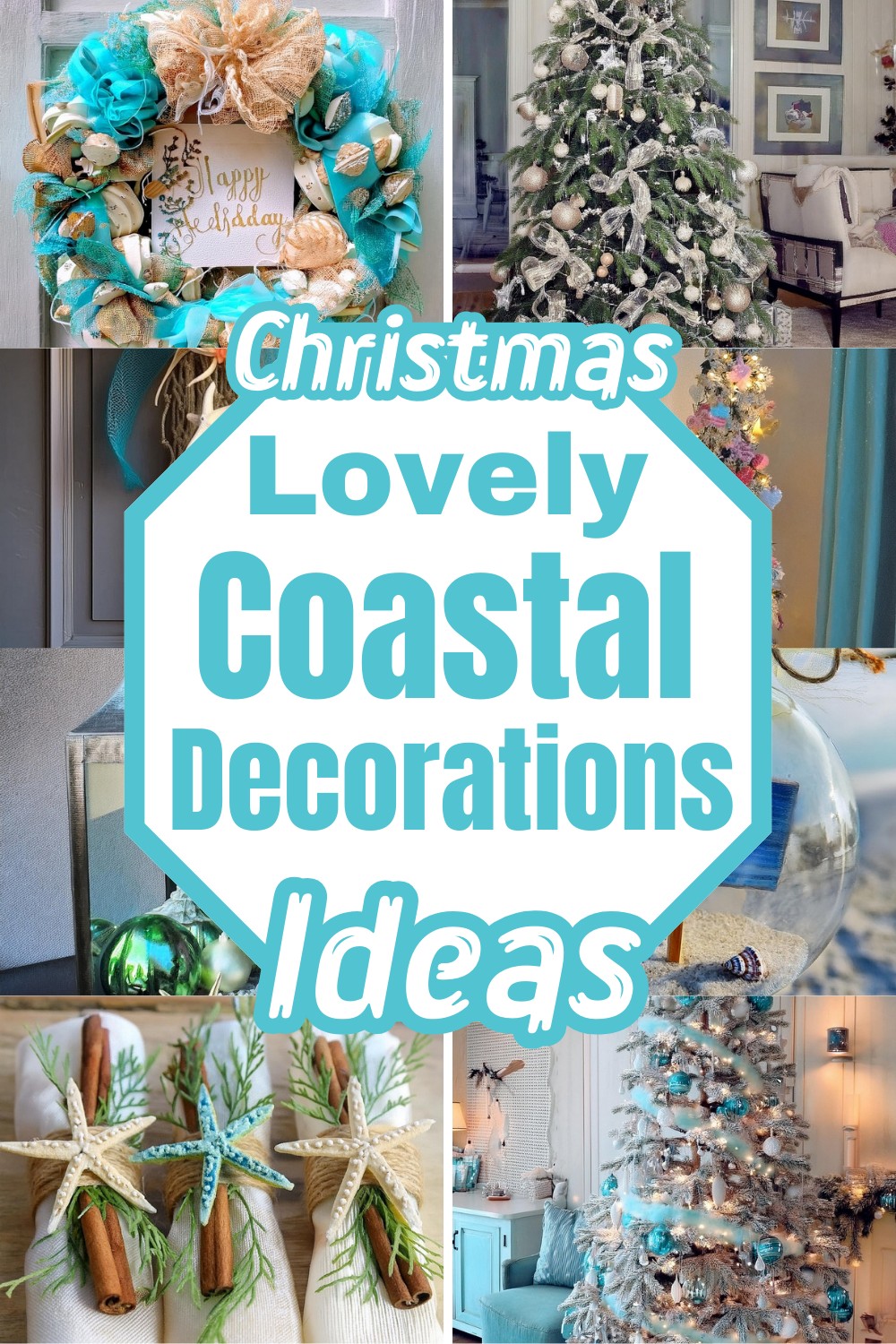 Lovely Coastal Christmas Decorations Ideas