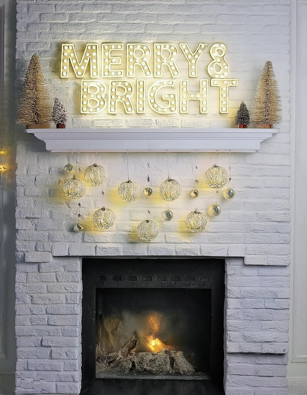 Personalize Your Holiday With Illuminated Wire Letters