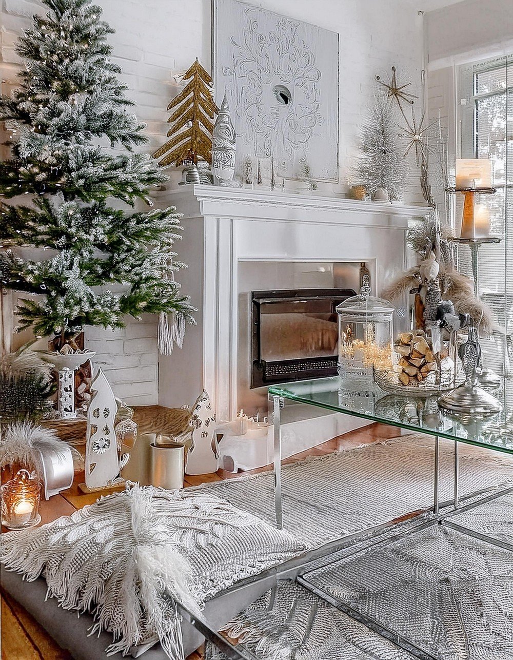 Turn Your Fireplace into a Cheery Winter Wonderland