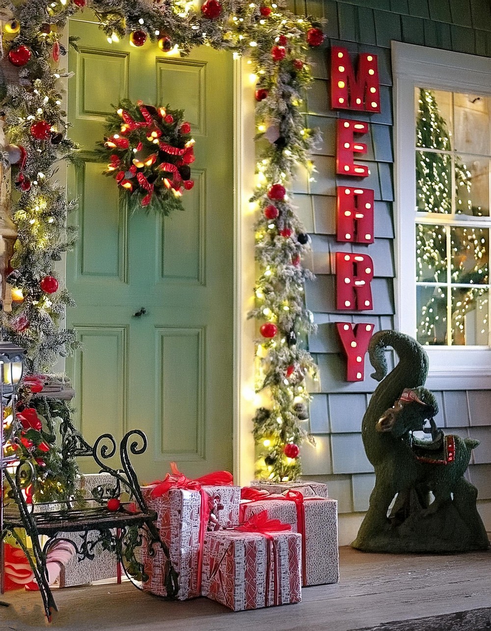 Welcome Guests with a Merry Christmas Sign