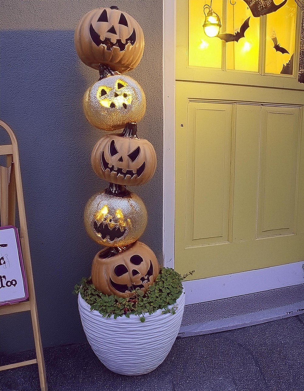 Whimsical Jack-O-Lantern Stack