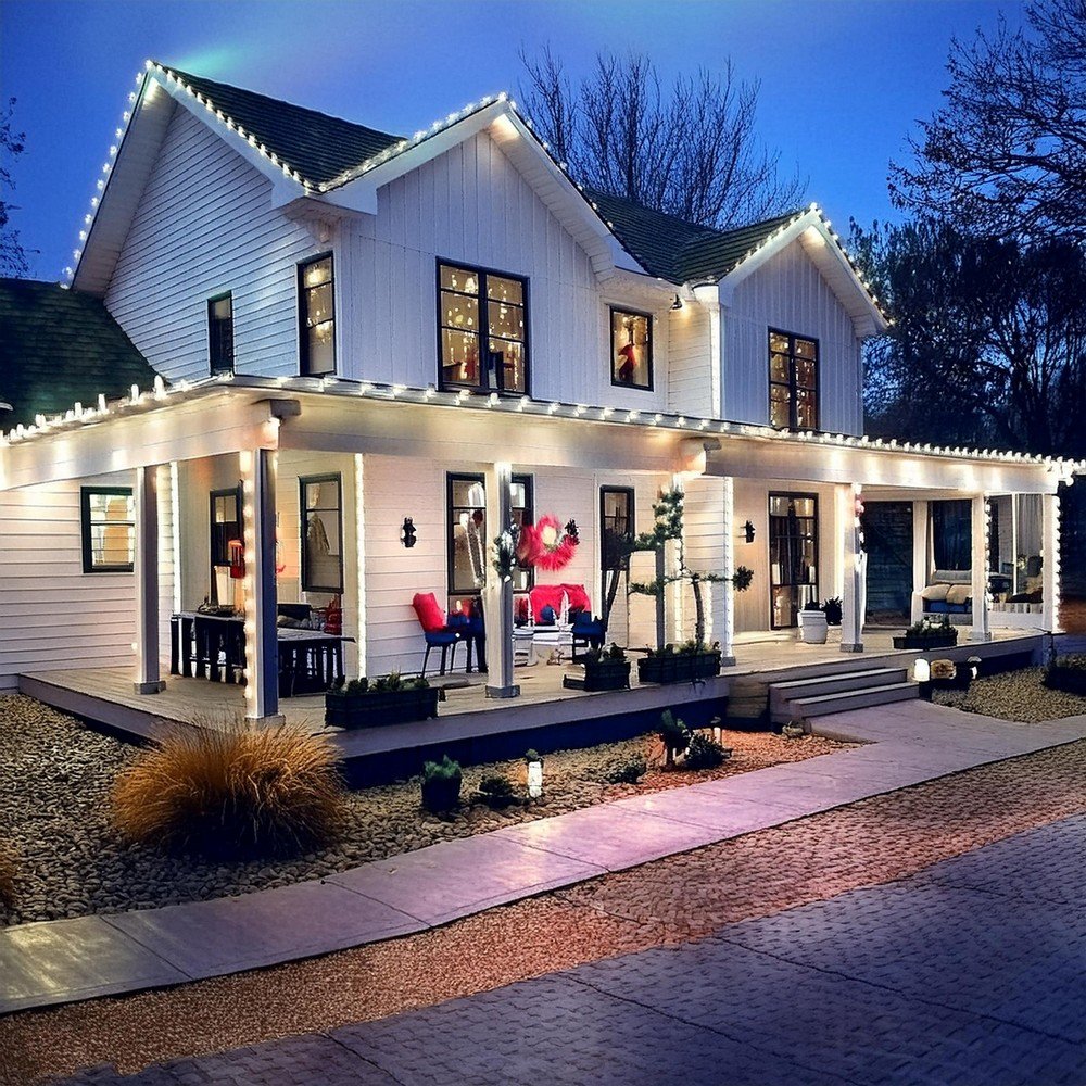 Your Outdoors with Bright Christmas Lights