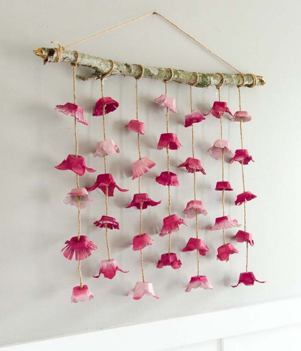 Bohemian Floral and Twig Wall Decor