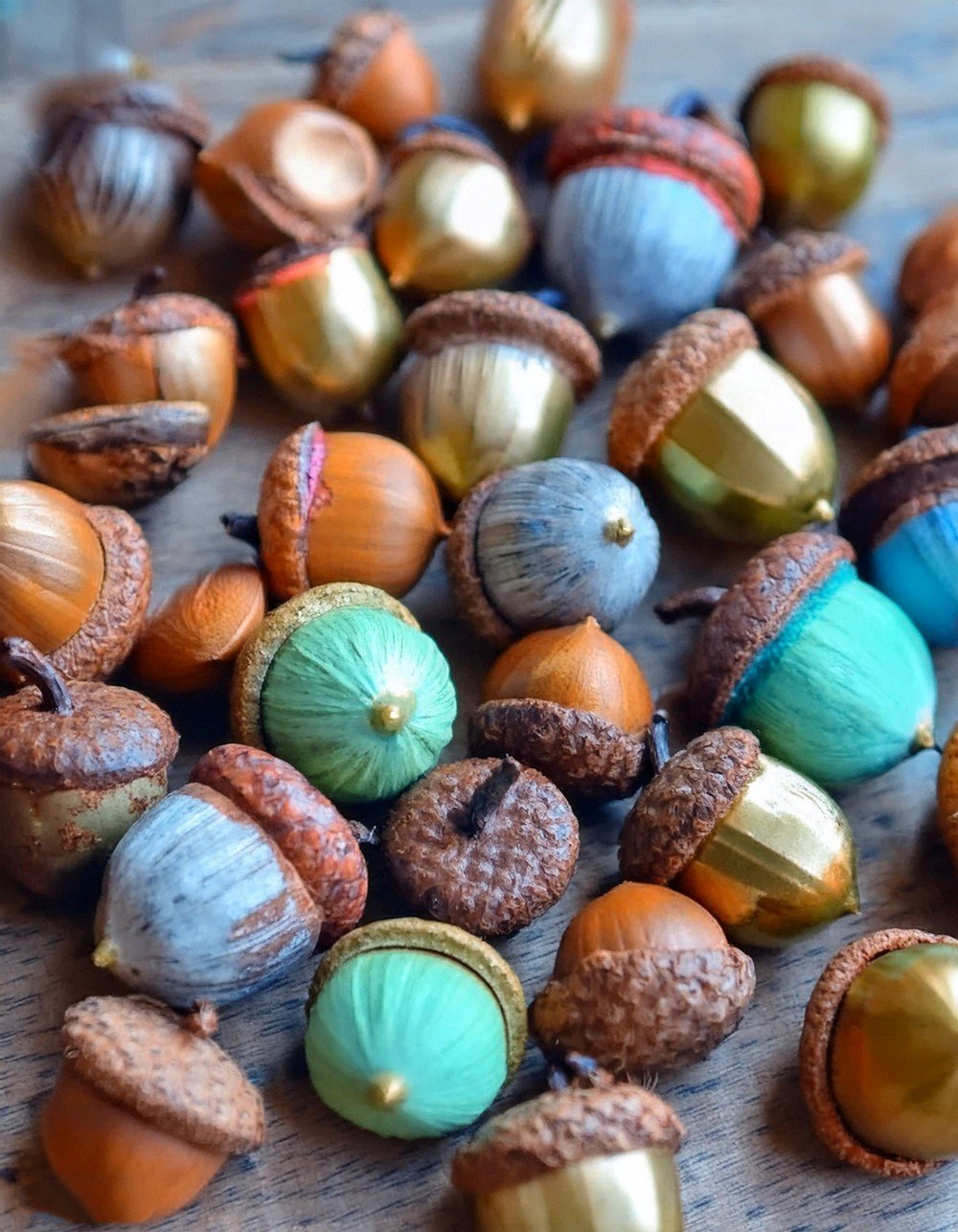 Brighten Your Home with DIY Painted Acorns