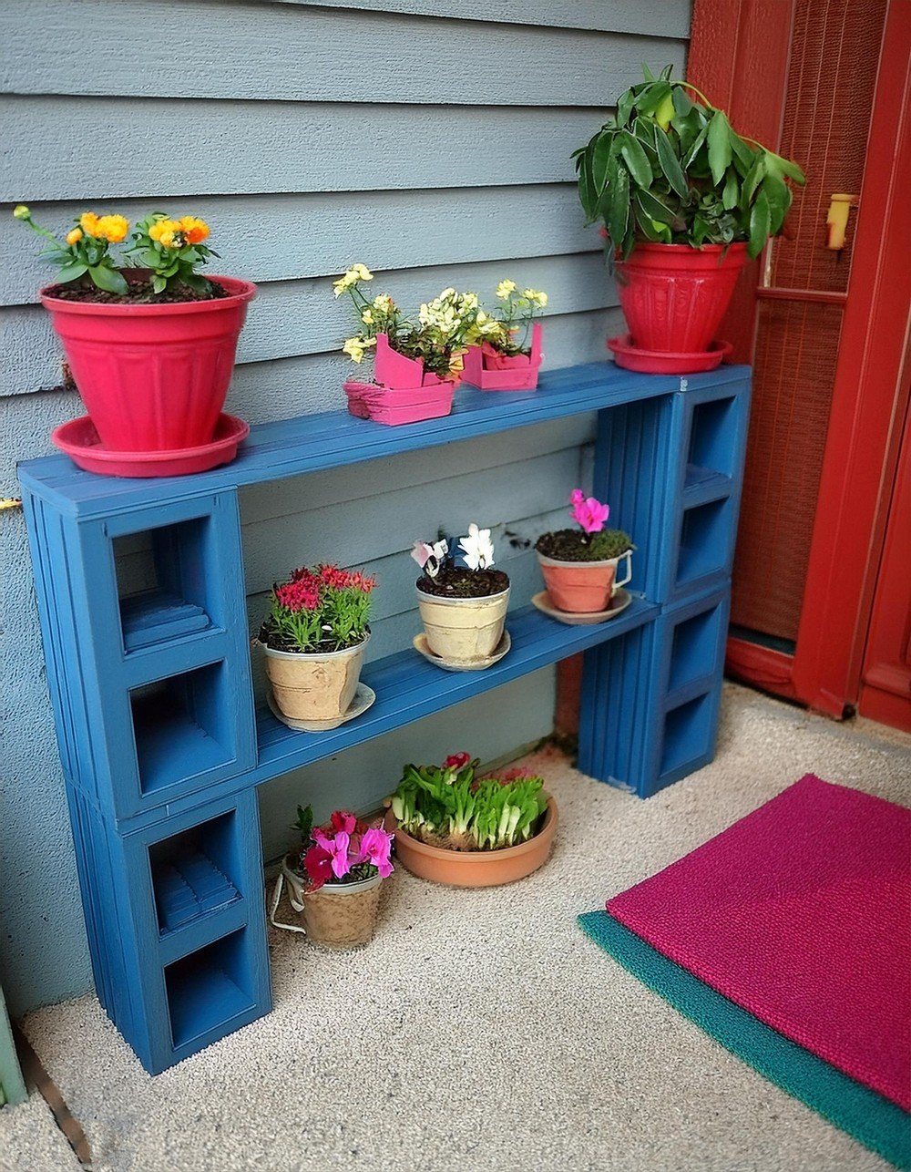 Build Narrow Cinder Block Shelves