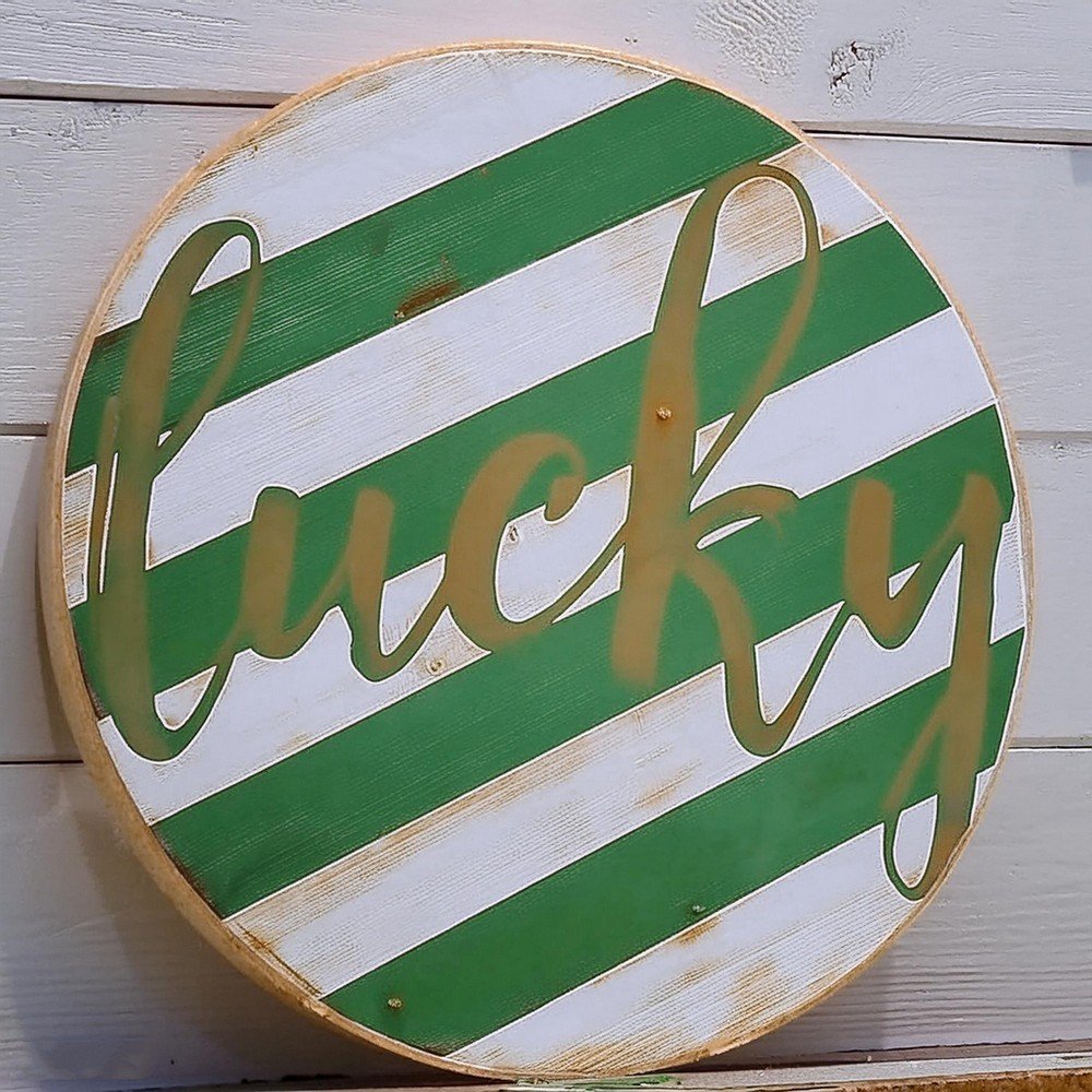 Build a Rustic Lucky Wooden Sign