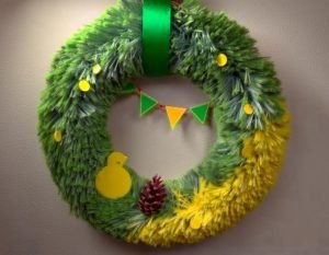 Celebrate St. Patrick’s Day with a Furry Rainbow Wreath