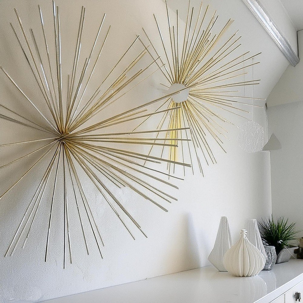 DIY Bamboo Skewer Art Installation