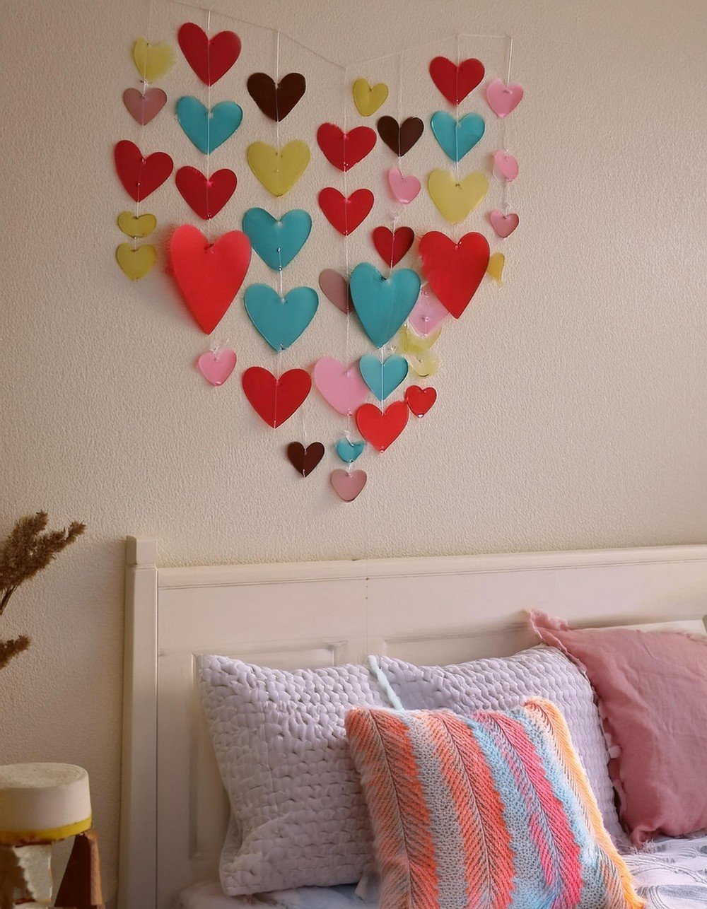  DIY Heart Cutout Wall Hanging