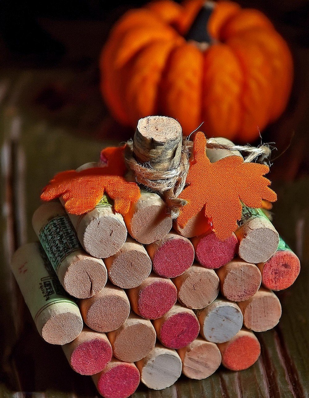 Impress Guests with a Rustic Wine Cork Pumpkin