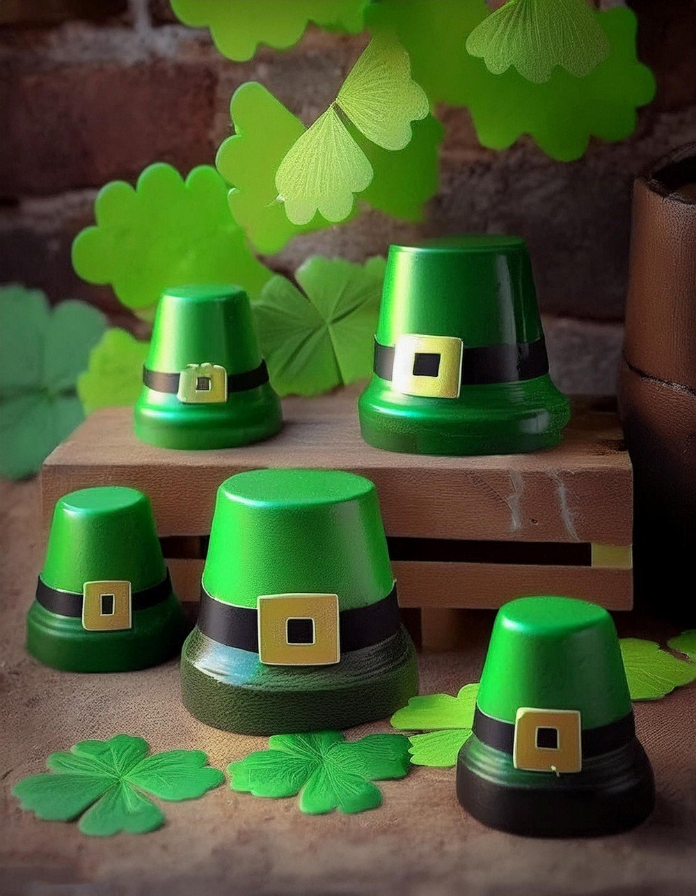 Make Leprechaun Hats Out of Clay Pots