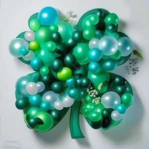 Make a Shamrock Balloon Backdrop for St. Patrick’s Day