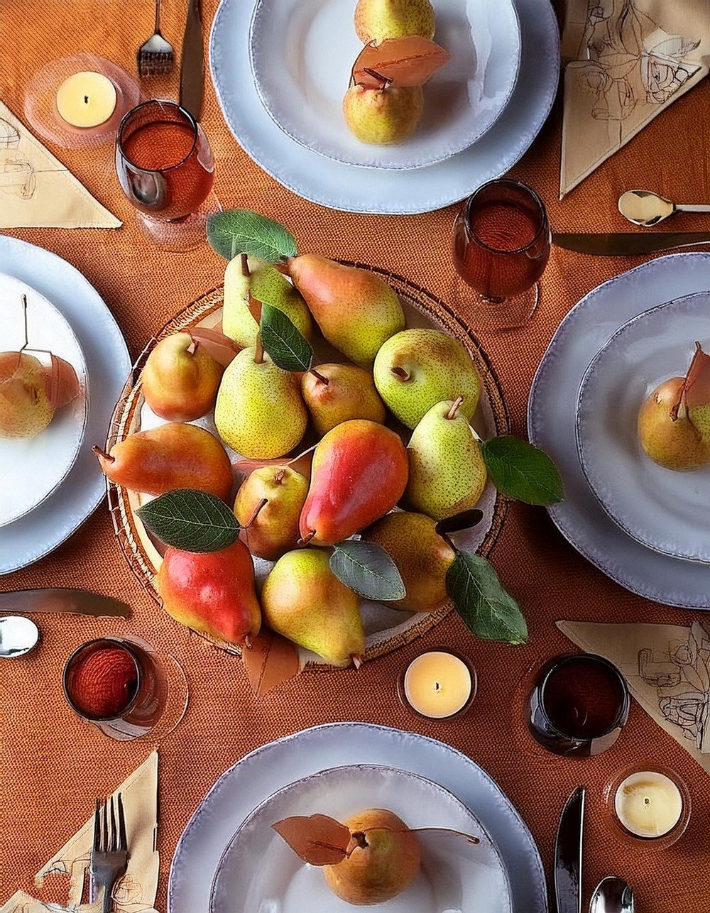 Personalize Your Tablescape with a Pear Centerpiece