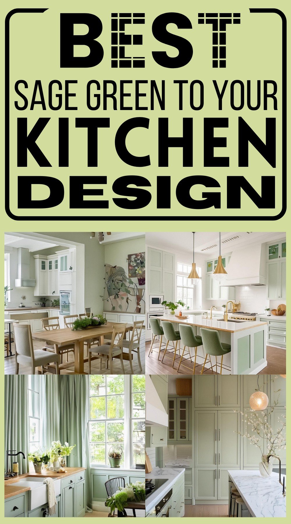 Sage Green To Your Kitchen Design 1