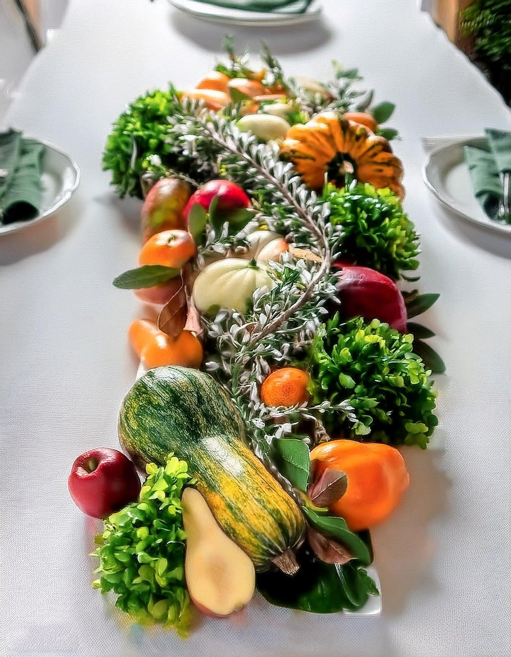 Spruce Up Your Thanksgiving Table with Veggies Runner