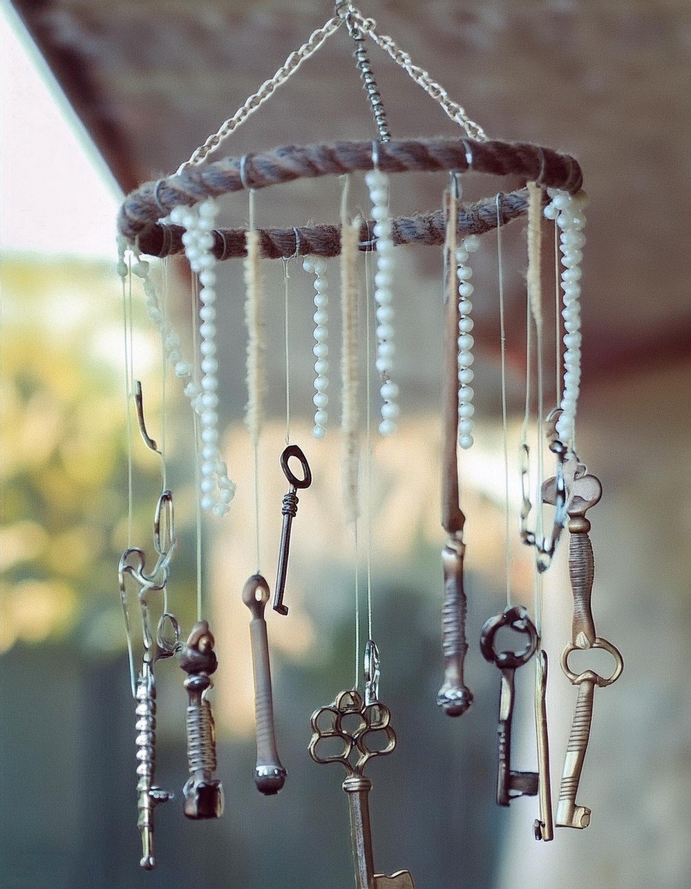 Unique Wind Chimes From Beads & Skeleton Keys