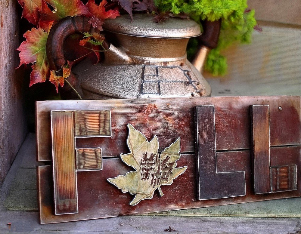 Welcome Guests with a Rustic Wooden Fall Sign