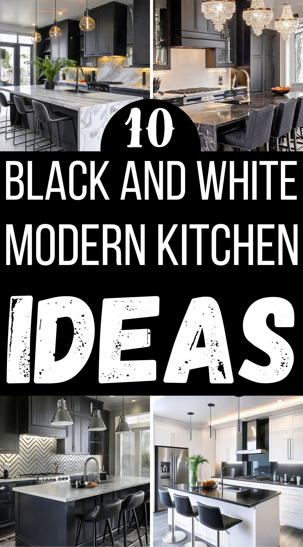 Black and White Modern Kitchen Ideas