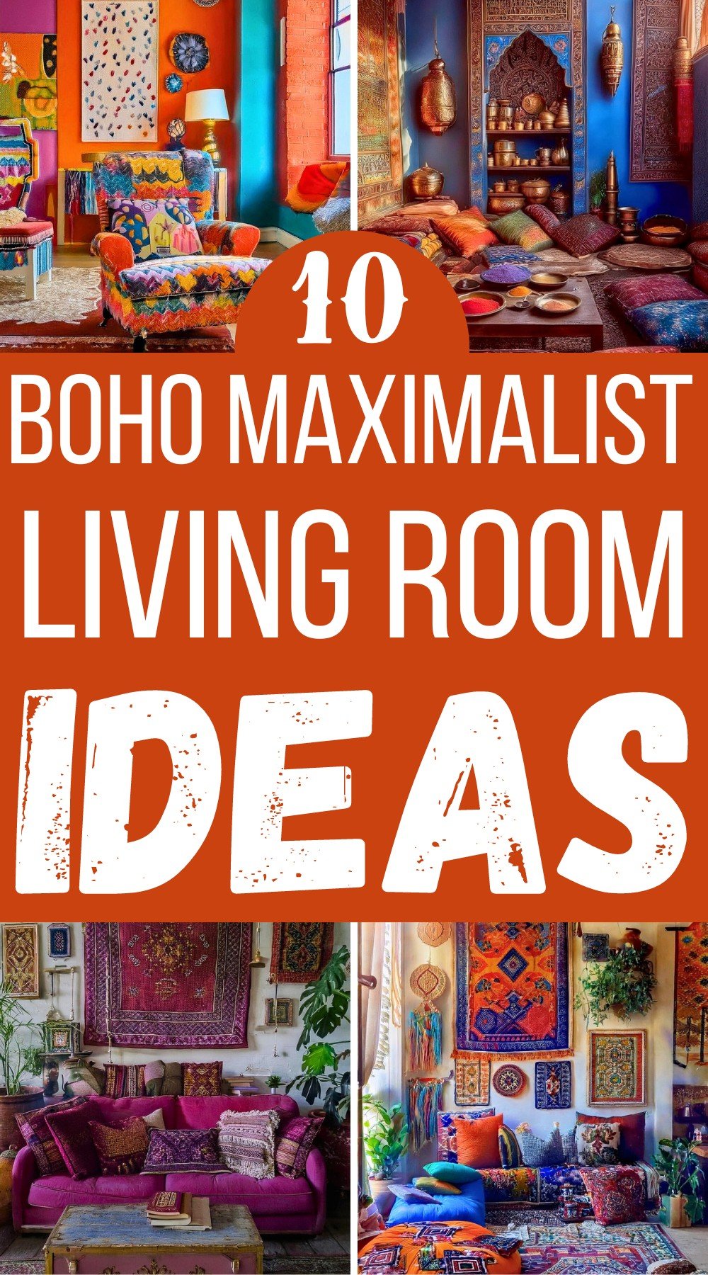 Boho Maximalist Living Room Ideas