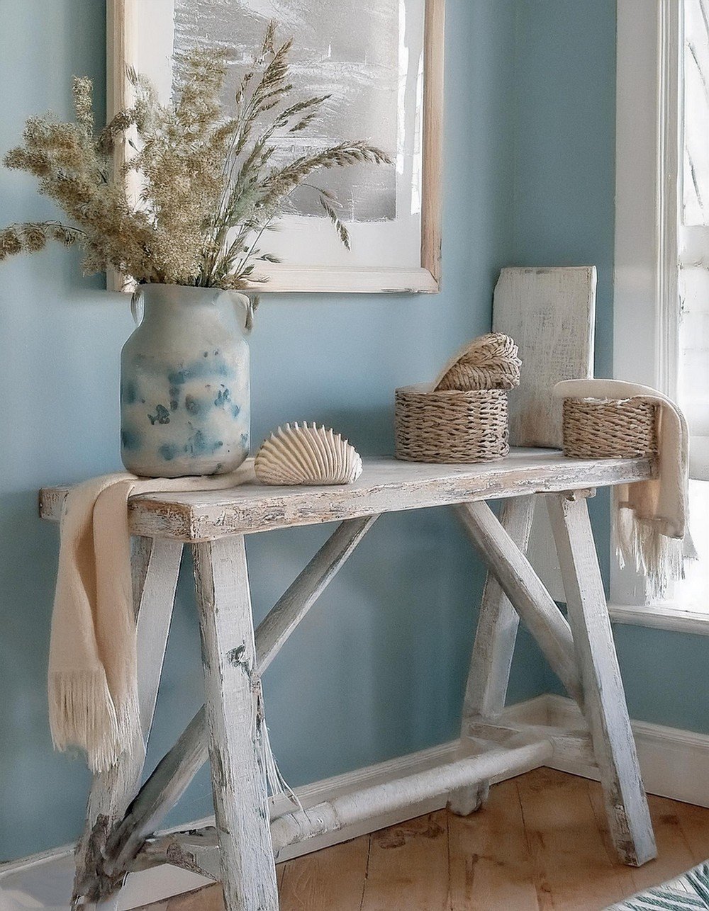 Coastal Boho Entryway Chic