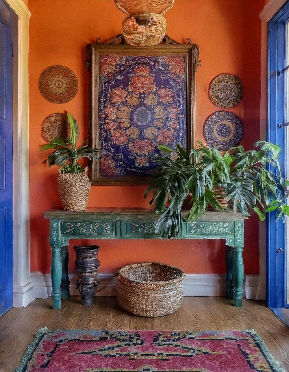 Colorful Boho Entryway Delight