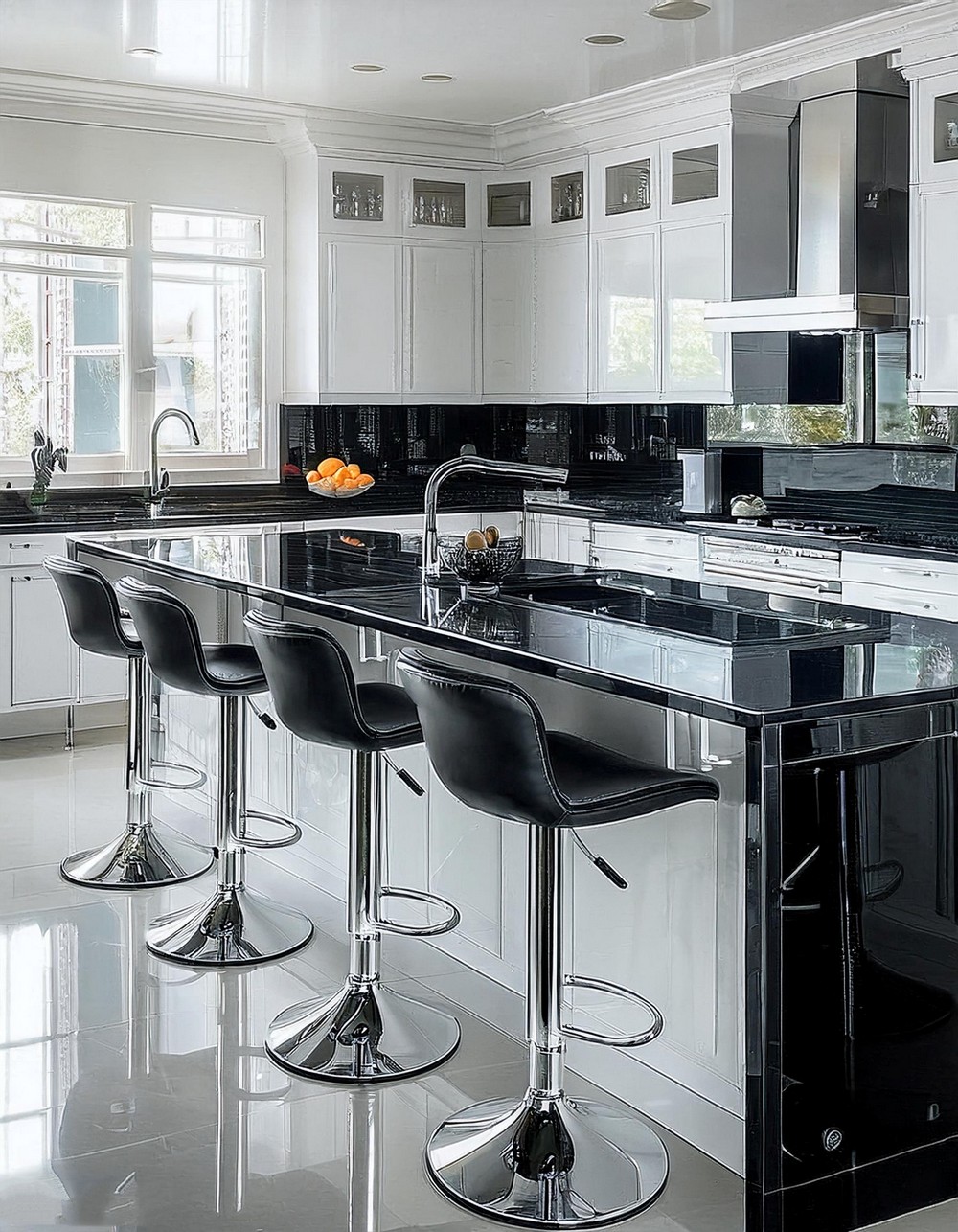 Elegant Monochrome Kitchen