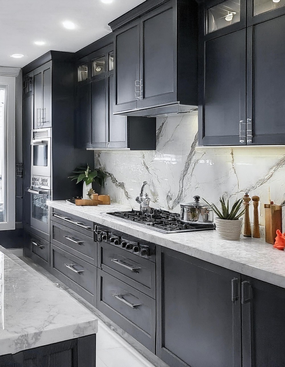Timeless Minimalist Black and White Kitchen