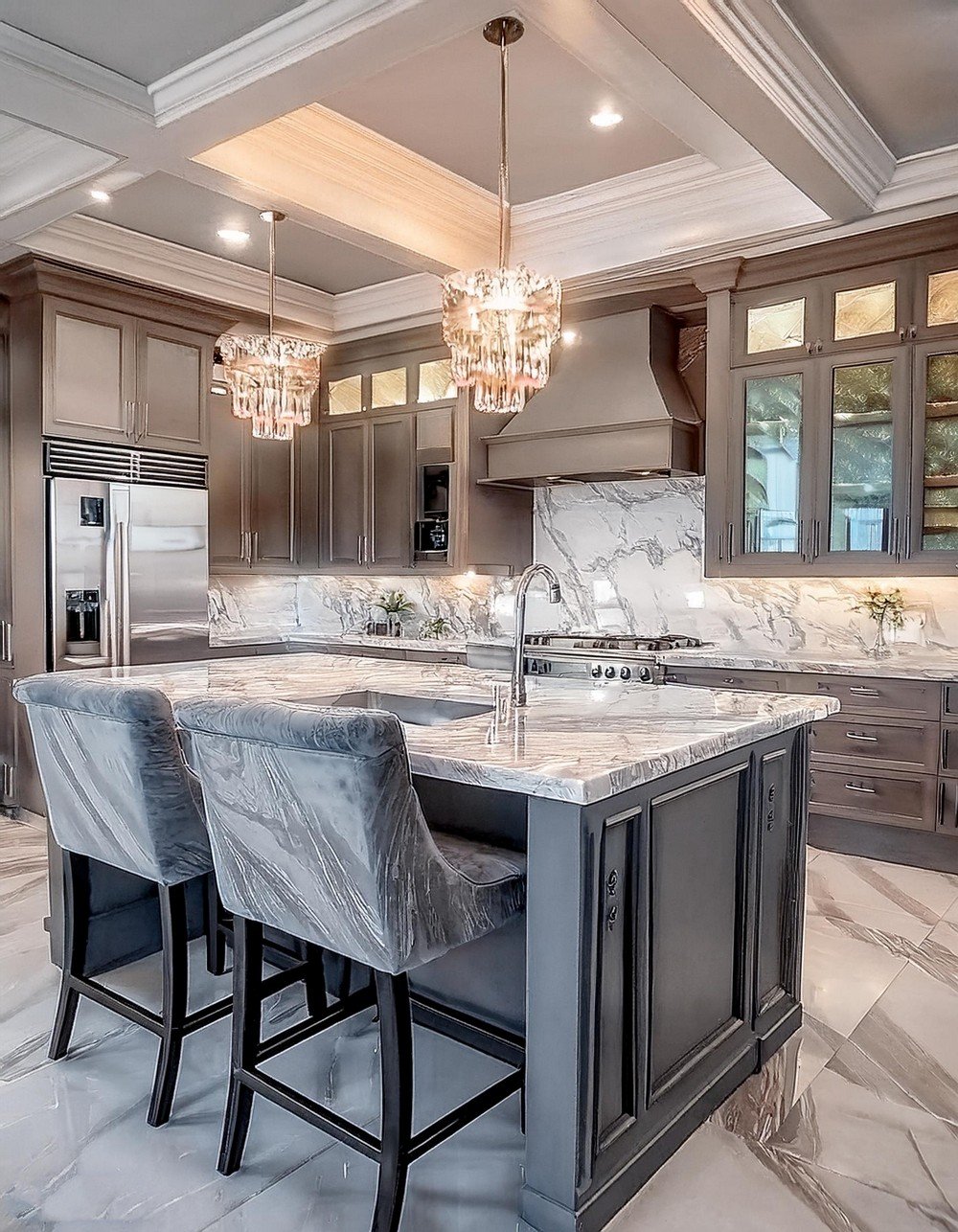 Luxurious Marble Modern Kitchens