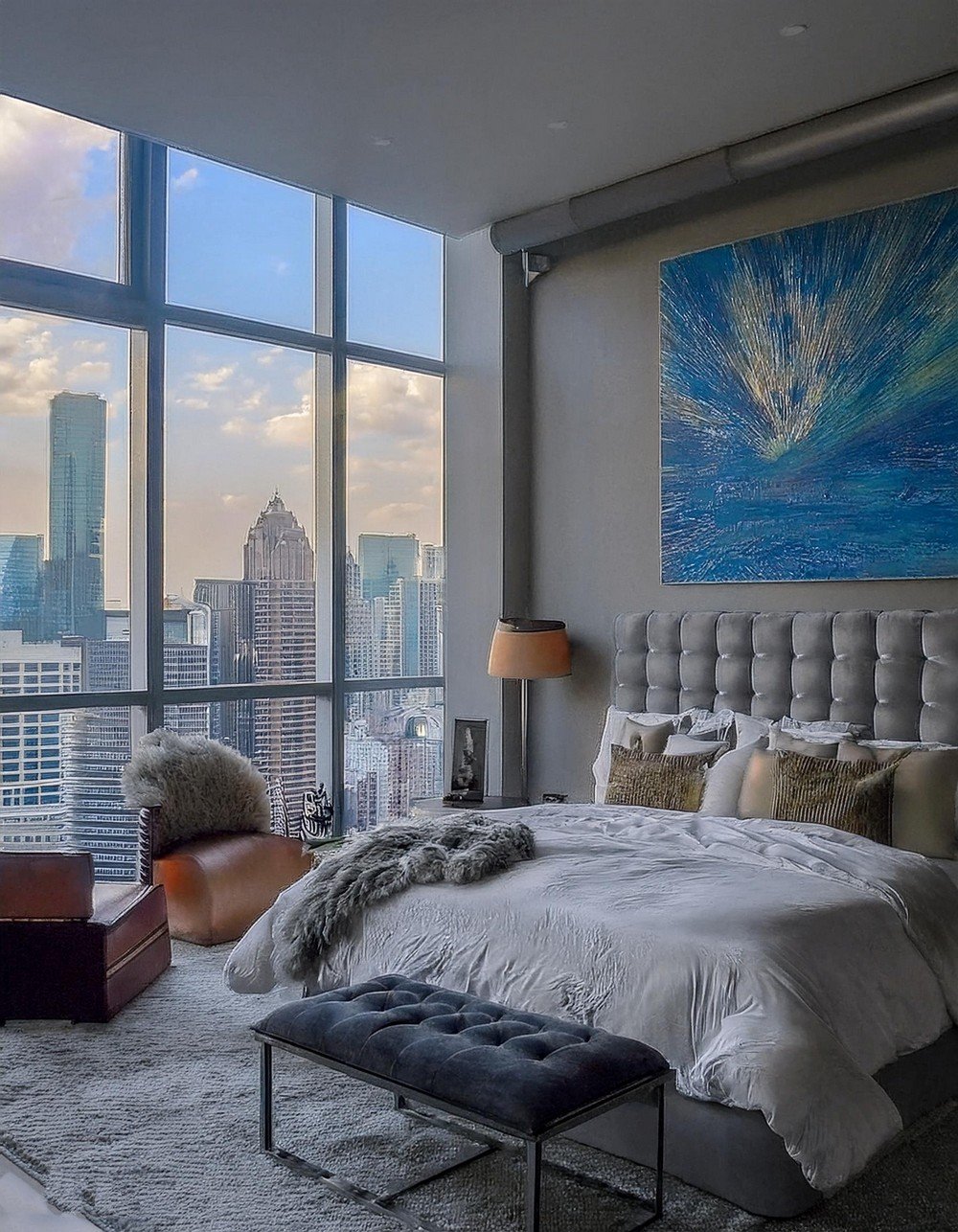 Luxury High-Rise Urban Bedrooms