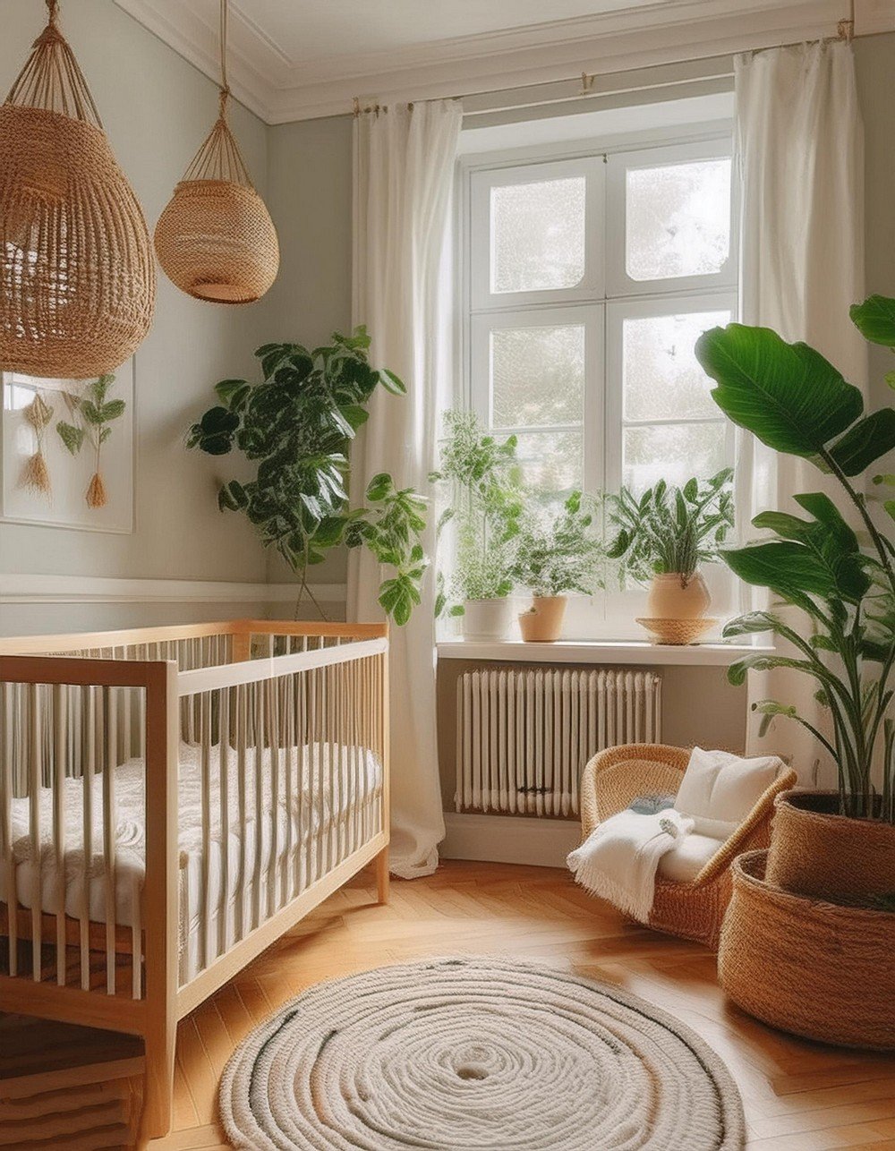 Minimalist Boho Nursery Corner