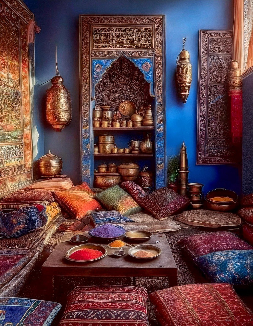 Moroccan Boho Salon