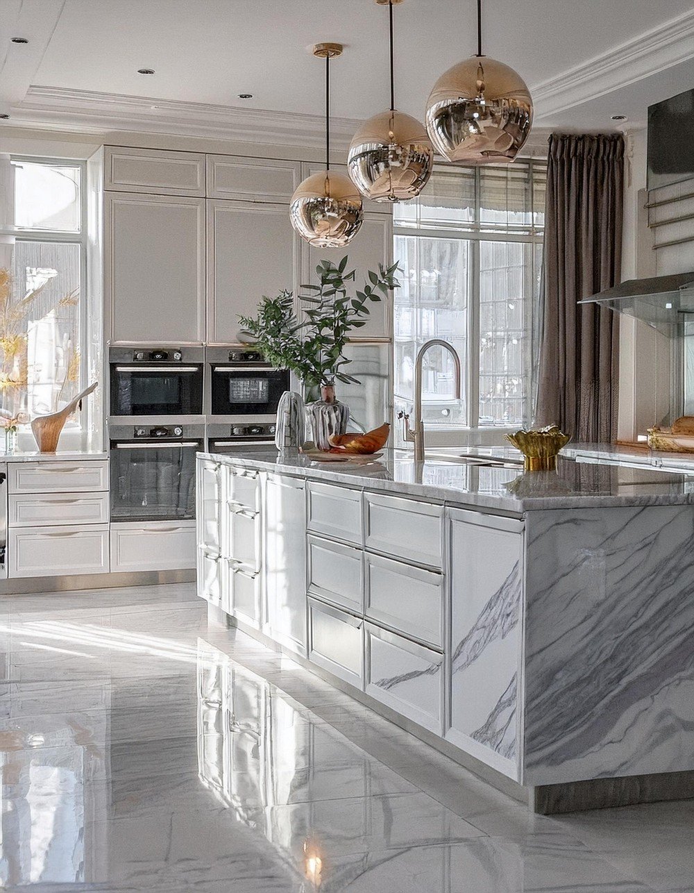 Opulent Marble Kitchen Designs