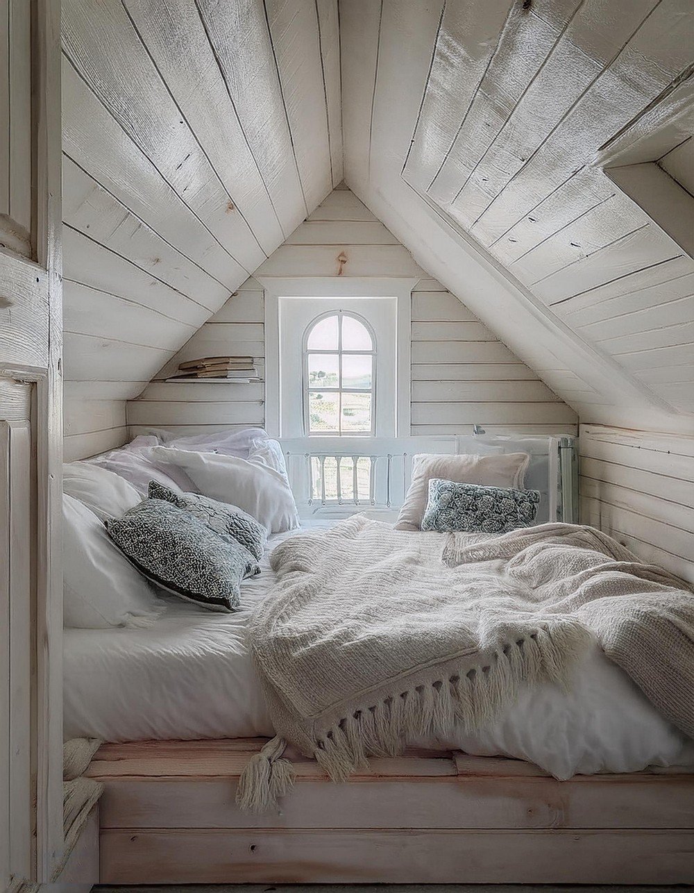 Quaint Sleeping Nook Under the Eaves