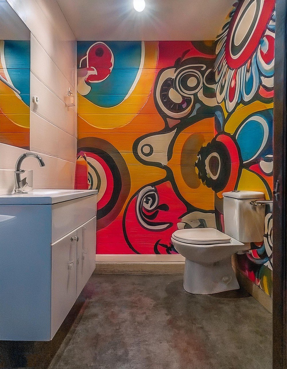 Vibrant Artistic Urban Bath