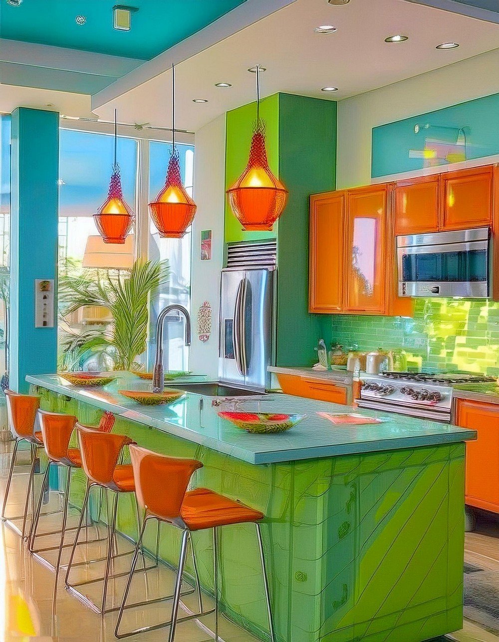 Vibrant Urban Color Scheme