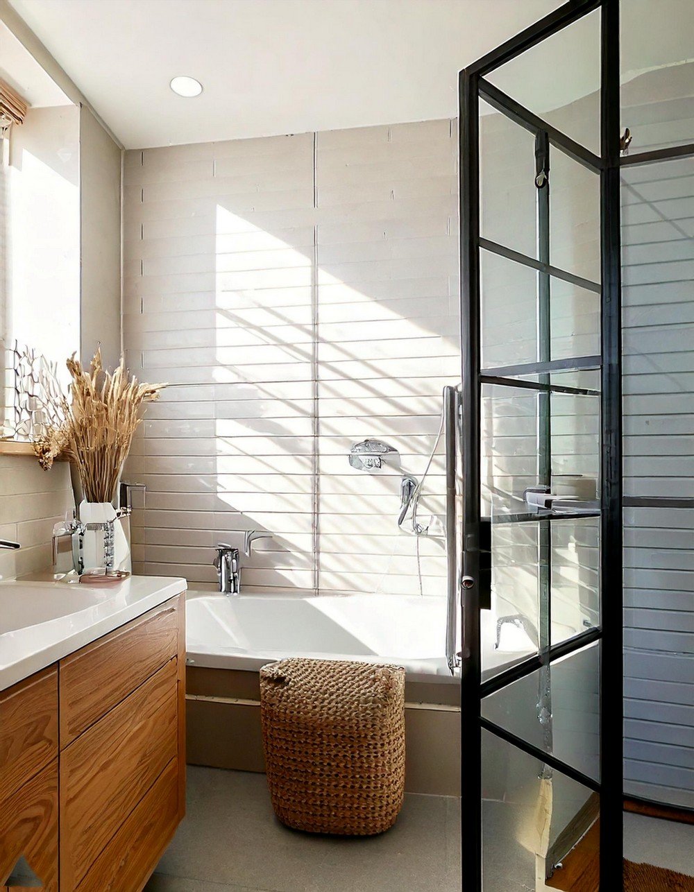 Architectural Light & Shadow Bath Caddy