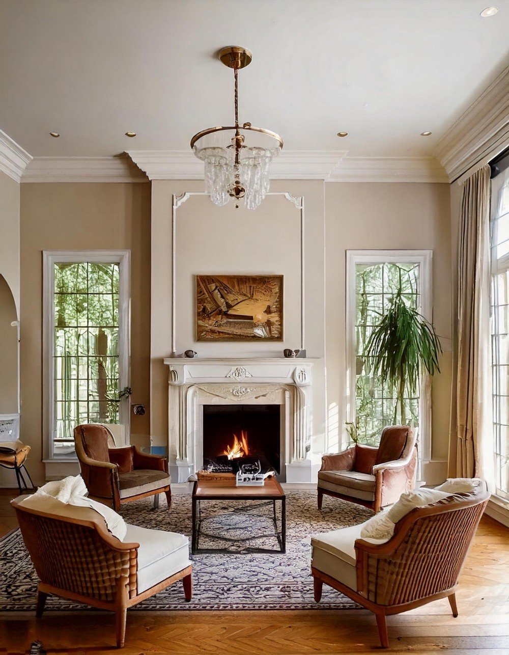 Architectural Splendor Artful Fireplace Statement Home Design