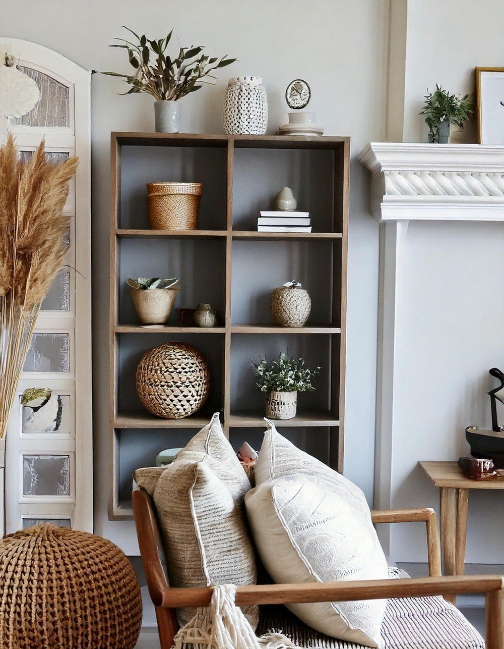 Balanced Elegance with Minimalist Wall Shelves