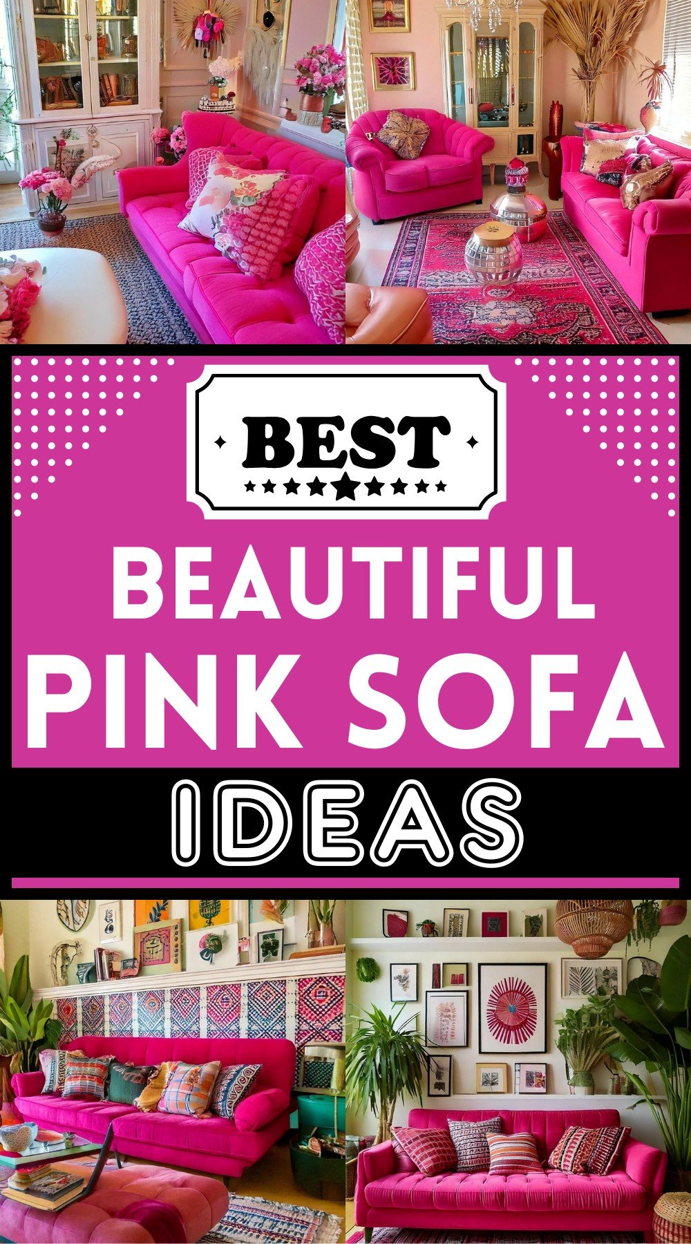 Beautiful And Stylish Pink Sofa Ideas